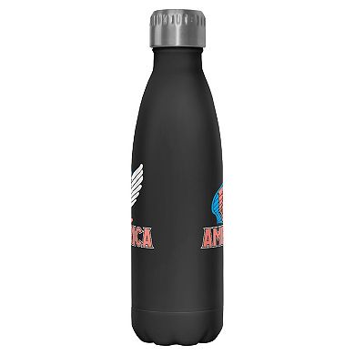 America Text Stainless Steel Graphic Bottle