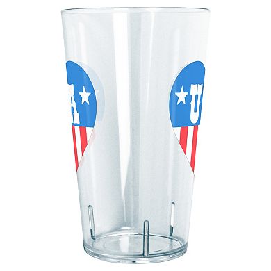 USA Americana Print Heart Graphic Tritan Tumbler