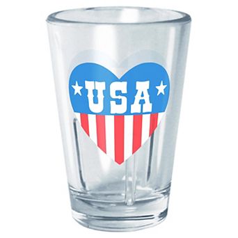 USA Americana Print Heart Graphic Tritan Cup