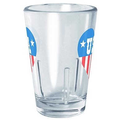 USA Americana Print Heart Graphic Tritan Cup