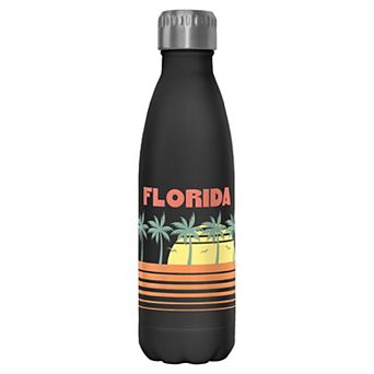 Florida Beach Line Graphic Stainless Bottle