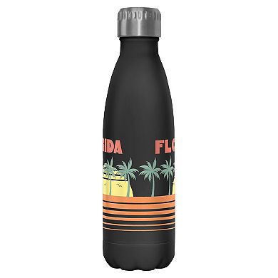 Florida Beach Line Graphic Stainless Bottle
