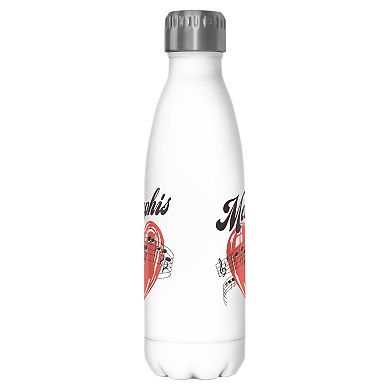 Memphis Music Heart Graphic Stainless Bottle