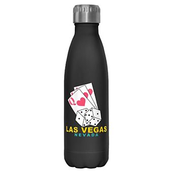 Las Vegas Nevada Cards And Dice Graphic Stainless Bottle