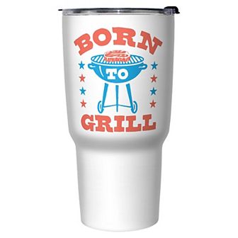 Born To Grill Graphic Travel Mug