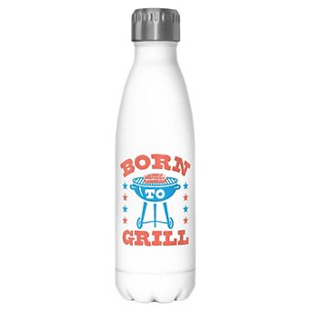 Born To Grill Graphic Stainless Bottle