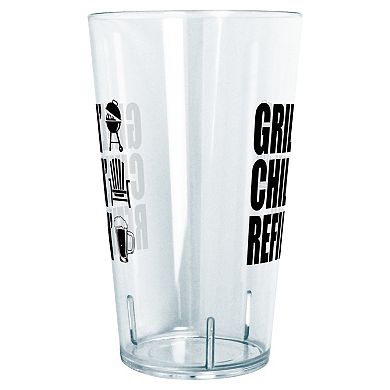 Grillin' Chillin' Refillin' Graphic Tritan Tumbler
