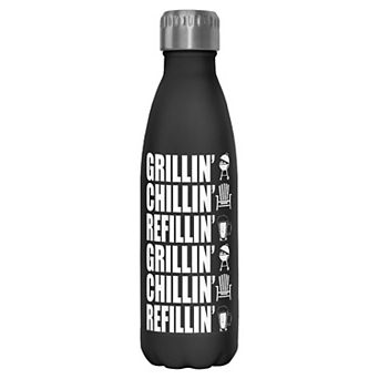 Grillin' Chillin' Refillin' Graphic Stainless Bottle