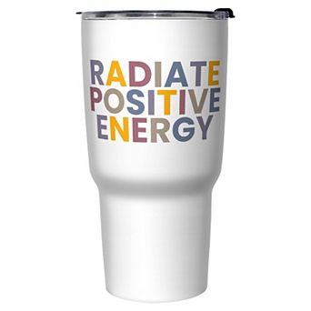 Radiate Positive Energy Graphic Travel Mug