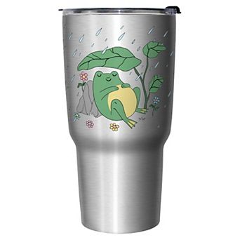 Cute Resting Frog Graphic Travel Mug