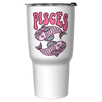 Zodiac Sign Pisces Graphic Travel Mug
