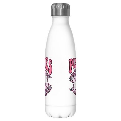Zodiac Sign Pisces Graphic Stainless Steel Bottle