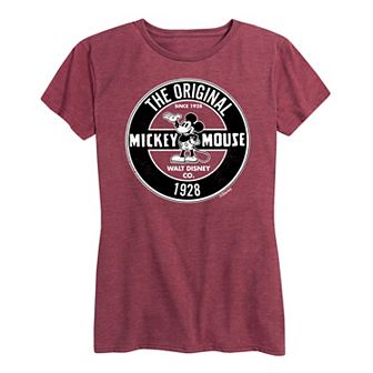Disney's Mickey Mouse Women's Badge Graphic Tee