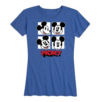 Disney's Mickey Mouse Women's Grid Graphic Tee