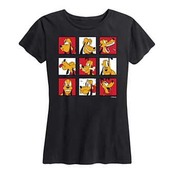 Disney's Pluto Women's Grid Graphic Tee