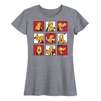Disney's Pluto Women's Grid Graphic Tee