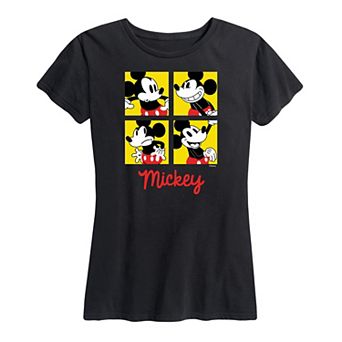 Disney's Mickey Mouse Women's Grid Graphic Tee