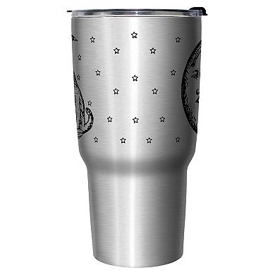 Moon And Cat Graphic Travel Mug
