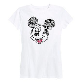 Disney's Mickey Mouse Women's Iconic Fill Graphic Tee