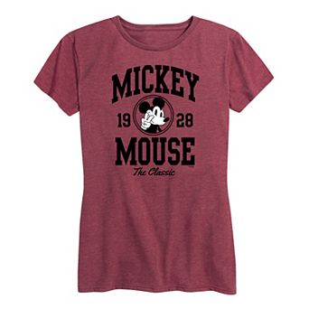 Disney's Mickey Mouse Women's Collegiate Graphic Tee