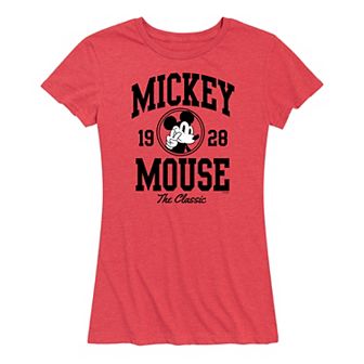 Disney's Mickey Mouse Women's Collegiate Graphic Tee