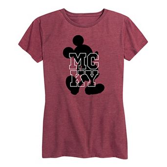 Disney's Mickey Mouse Women's Silhouette Graphic Tee