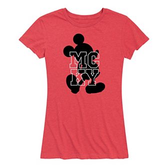 Disney's Mickey Mouse Women's Silhouette Graphic Tee