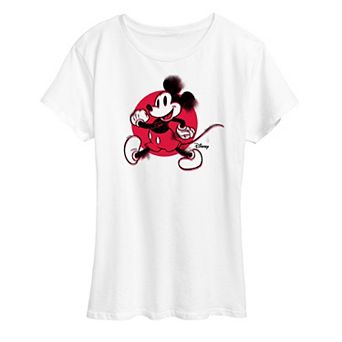 Disney's Mickey Mouse Women's Retro Glitch Graphic Tee