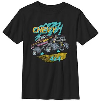 Boys Chevy 4x4 Monster Truck Graphic Tee