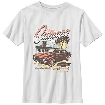 Boys Chevy Camaro See The USA In Your Chevrolet Graphic Tee