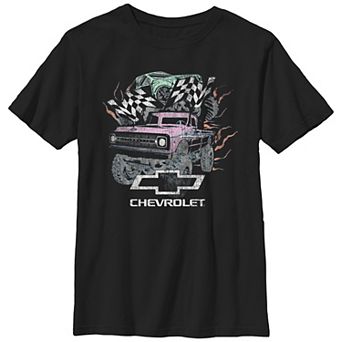 Boys Chevrolet Pastel Monster Trucks Graphic Tee