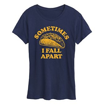 Women's Sometimes I Fall Apart Taco Graphic Tee