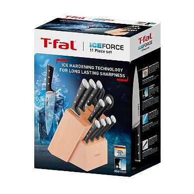 T-Fal Ice Force 11-piece Block Knife Set