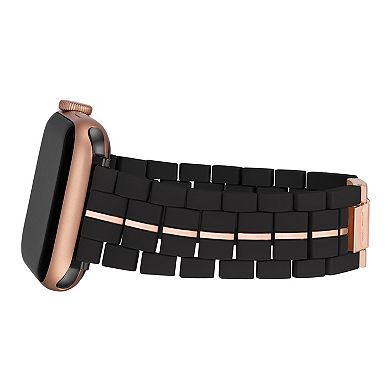 Nine West Women's Rubberized Link Bracelet designed for Apple Watch