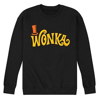 Men's Willy Wonka Retro Willy Wonka Logo Fleece Sweatshirt
