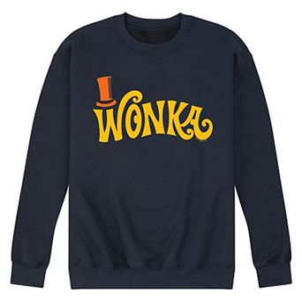 Men's Willy Wonka Retro Willy Wonka Logo Fleece Sweatshirt