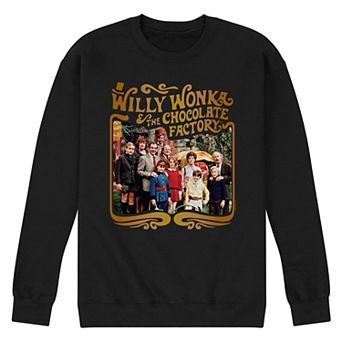 Men's Willy Wonka Cast Photo Fleece Sweatshirt