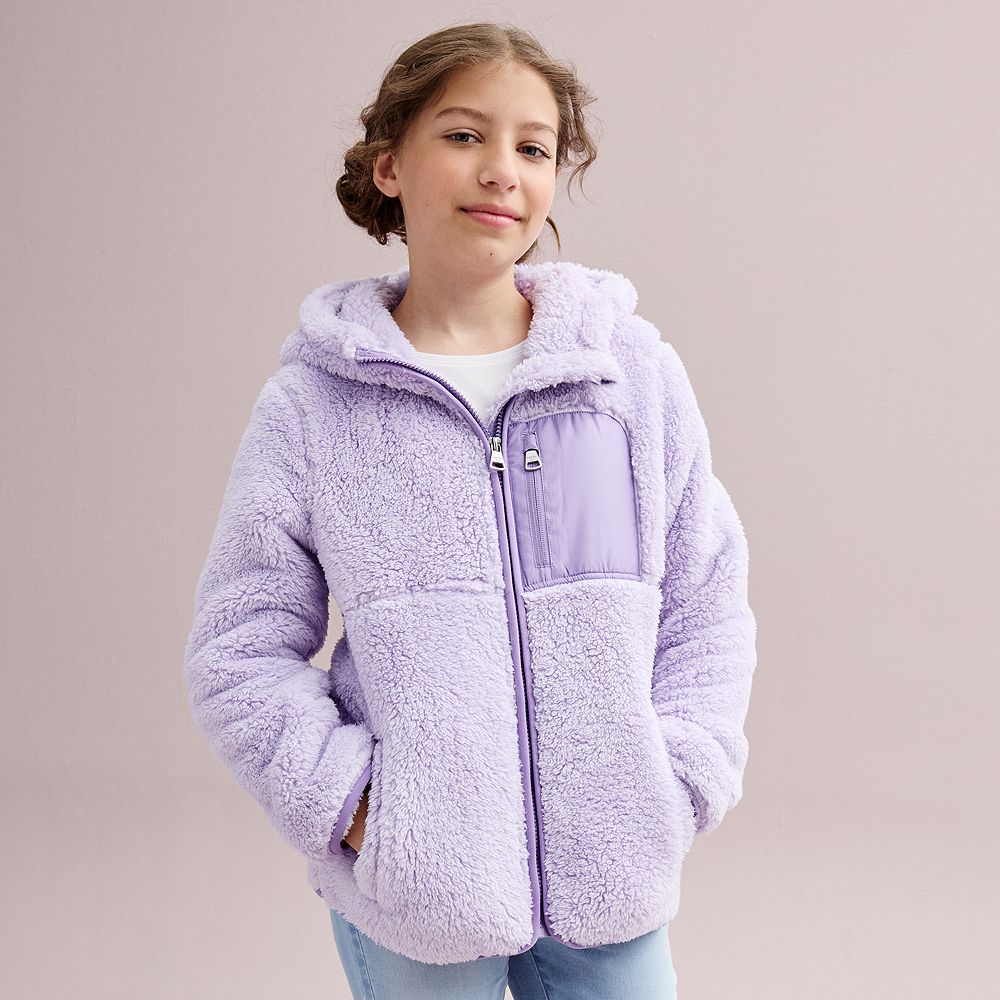 Girls 4-18 madden girl Full Zip Fleece Jacket