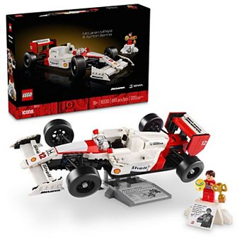 LEGO Icons McLaren MP4/4 & Ayrton Senna Model Race Car 10330 Building Kit (693 Pieces)