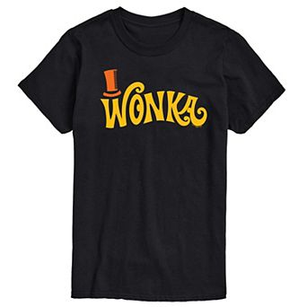 Men's Willy Wonka Retro Willy Wonka Logo Graphic Tee