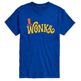 Men's Willy Wonka Retro Willy Wonka Logo Graphic Tee