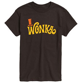 Men's Willy Wonka Retro Willy Wonka Logo Graphic Tee