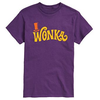 Men's Willy Wonka Retro Willy Wonka Logo Graphic Tee