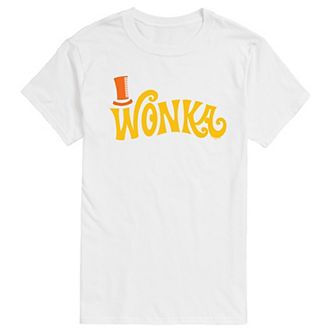 Men's Willy Wonka Retro Willy Wonka Logo Graphic Tee