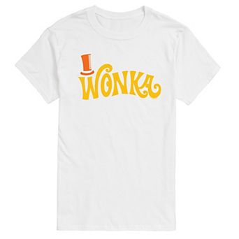 Men's Willy Wonka Retro Willy Wonka Logo Graphic Tee