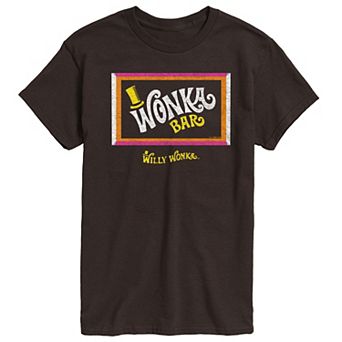 Men's Willy Wonka Retro Wonka Bar Graphic Tee
