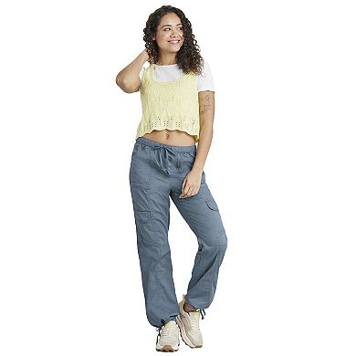 Juniors' UNIONBAY Shay Stretch Twill Straight Leg Cargo Pants