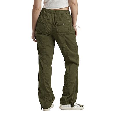 Juniors' UNIONBAY Shay Stretch Twill Straight Leg Cargo Pants