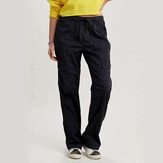 Juniors' UNIONBAY Shay Stretch Twill Straight Leg Cargo Pants