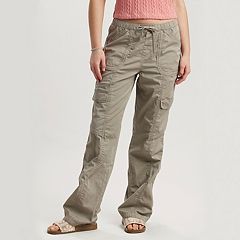 Juniors' Rewash High Rise Cargo Flare Pants